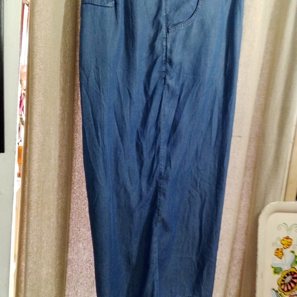 💙WIDE LEG RAYON PANTS PLUS SIZE 28 WOMEN'S CLOTHES LADIE'S TROUSERS - Picture 7 of 7